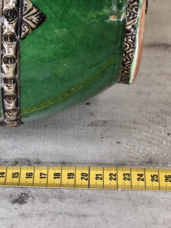 Grand vase marocain en céramique de couleur verte – Image 10