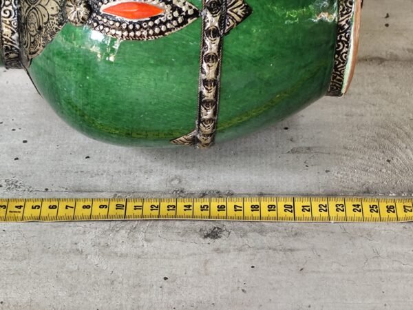 Grand vase marocain en céramique de couleur verte – Image 12