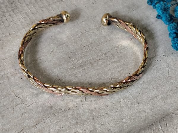 Bracelet en cuivre tressage artisanal – Image 5