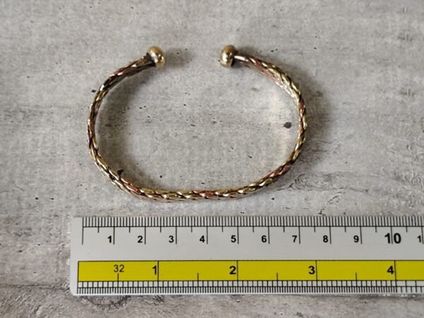Bracelet en cuivre tressage artisanal – Image 6