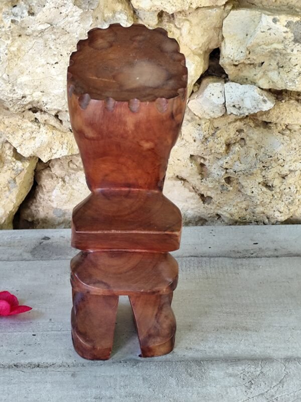 ancien totem Tiki tahitien en bois – Image 5