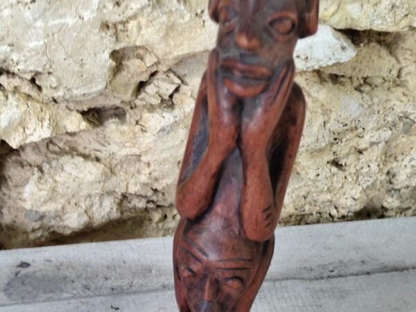 Statue ancienne africaine en bois Sénégal – Image 3