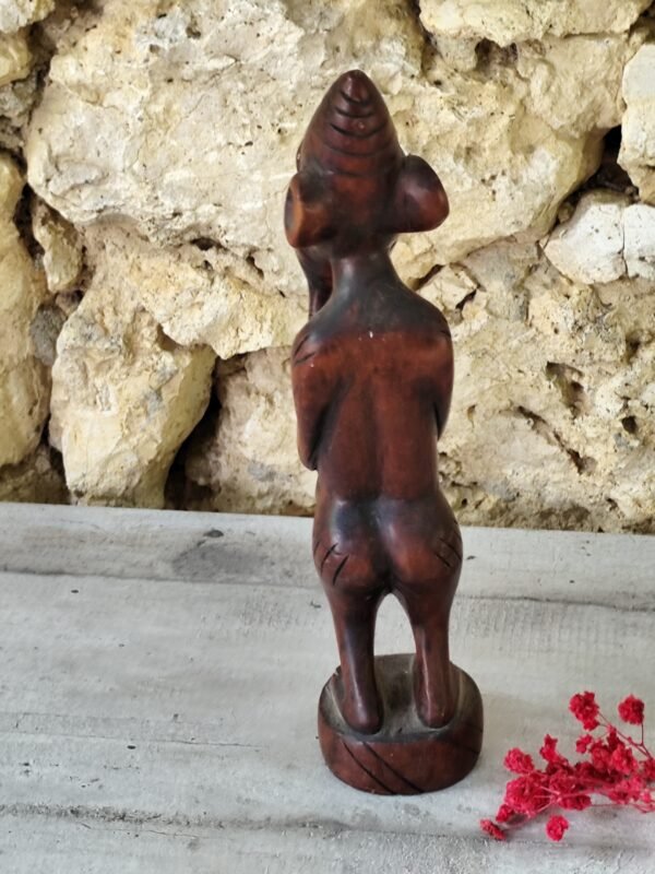 Statue ancienne africaine en bois Sénégal – Image 6