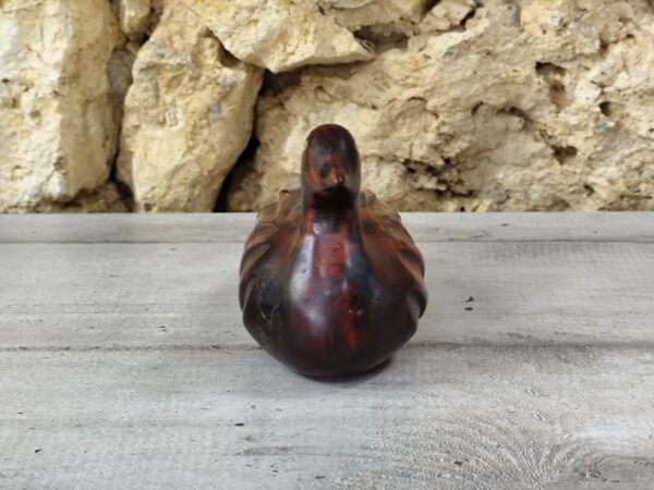 Canard sculpté en bois de thuya – Image 3