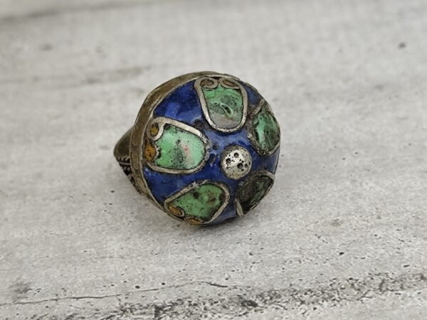 rare ancienne bague berbère en email – Image 5