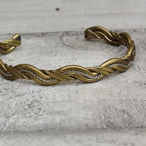 Bracelet jonc artisanal berbère vintage en métal ancien jonc bracelet jonc ethnique
