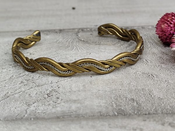 Bracelet jonc artisanal berbère vintage en métal ancien jonc bracelet jonc ethnique