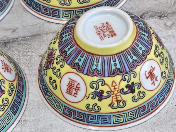 Bols à riz chinois polychrome – Image 6