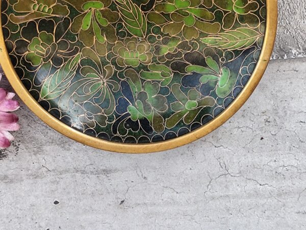 Coupelle en émaux cloisonnés,coupelle asiatique en émail – Image 2