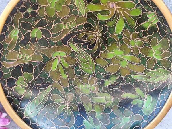 Coupelle en émaux cloisonnés,coupelle asiatique en émail – Image 4
