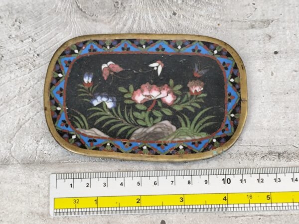 Petit plateau asiatique en cloisonné, plateau asiatique en emaux – Image 5