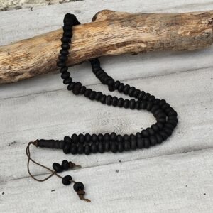 Chapelet en bois marocain – Misbaha artisanale