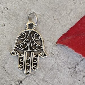 Pendentif Hamsa en Métal Ouvragé