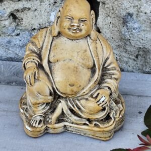Bouddha Rieur – Petite Statue Vintage Patinée