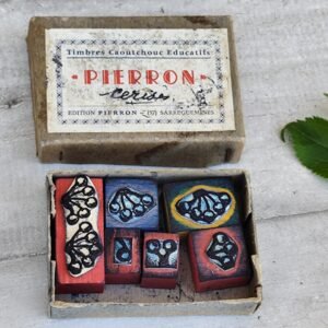 Coffret vintage Pierron – Tampons éducatifs “Ceris” (années 60–70)