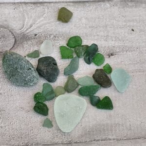 Lot 50 g de verre de mer naturel – éclats polis par l’océan – décoration & créations