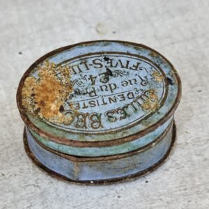 Ancienne Boîte de Dentiste (Jules Bec),Jules Bec Dentiste" — Curiosité Médicale Vintage